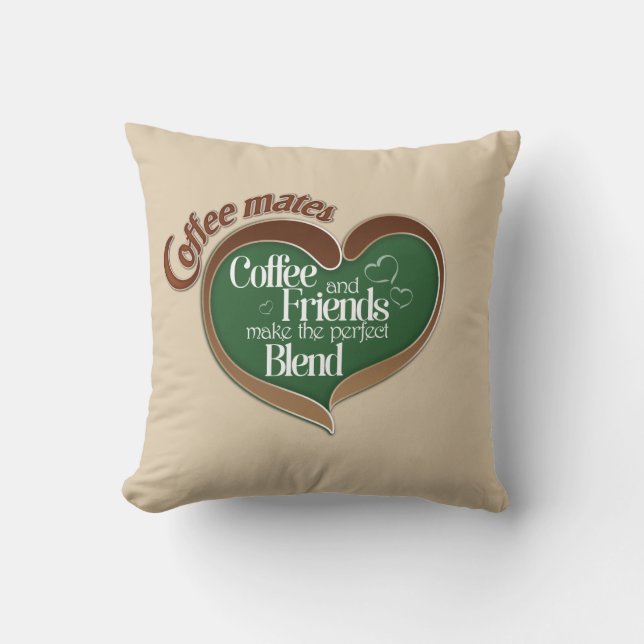 Coffee mates throw pillow (Front)