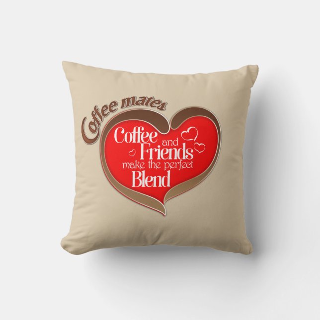 Coffee mates throw pillow (Front)