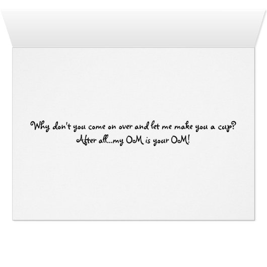 Coffee/Meditation+Yoga Humor (Inside Horizontal (Bottom))