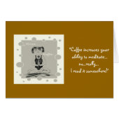 Coffee/Meditation+Yoga Humor (Front Horizontal)