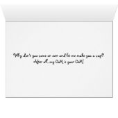 Coffee/Meditation+Yoga Humor Cards (Inside Horizontal (Bottom))