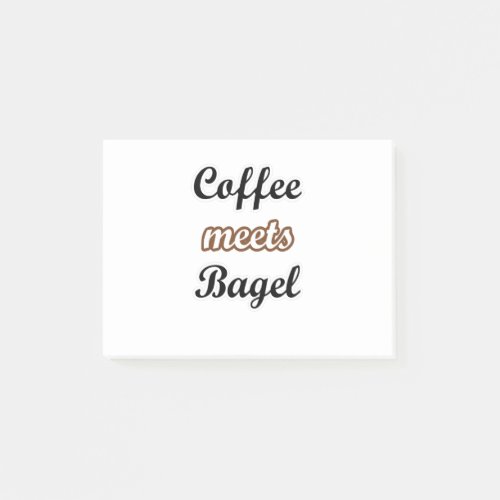 Coffee Meets Bagels Breakfast Bagels Post_it Notes