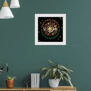 Coffee Meets Earth’s Goodness – Cosmic Brew with N Poster