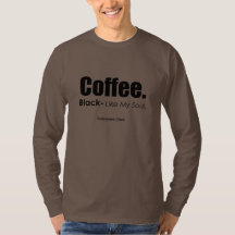 Coffee Men's Basic Long Sleeve T-Shirt, White
