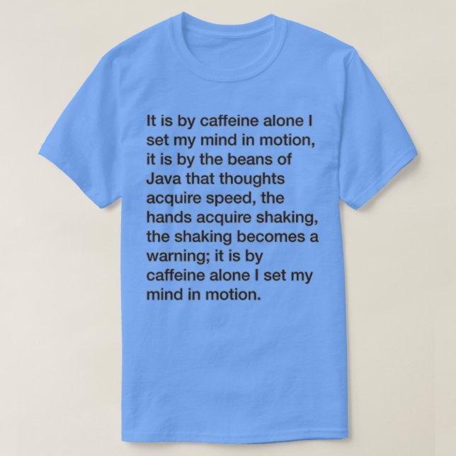 Coffee Mentats Creed  T-Shirt (Design Front)