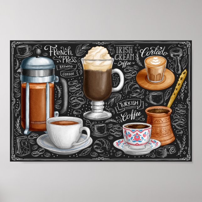 Coffee Menu Poster (Front)