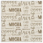 Coffee Mocha Espresso Cafe Latte Drink Names Fabric
