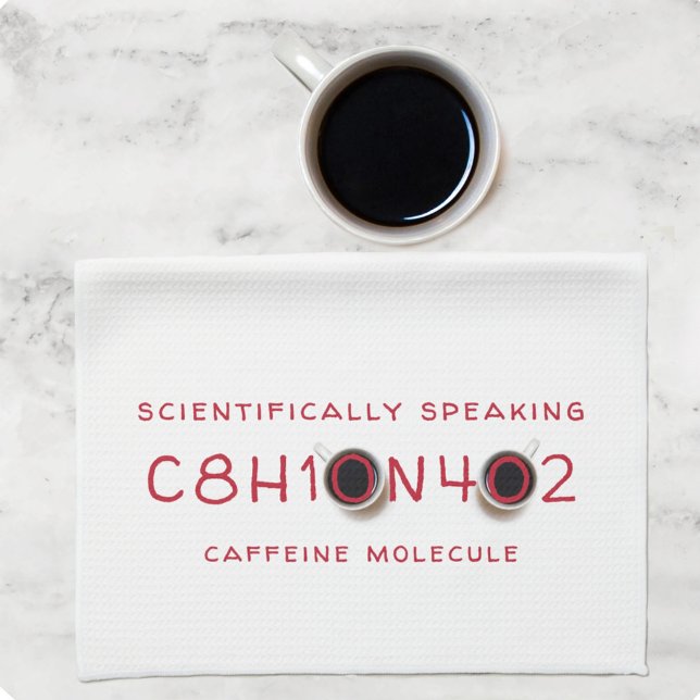 Coffee Molecule Formula Kitchen Towel (Creator Uploaded)