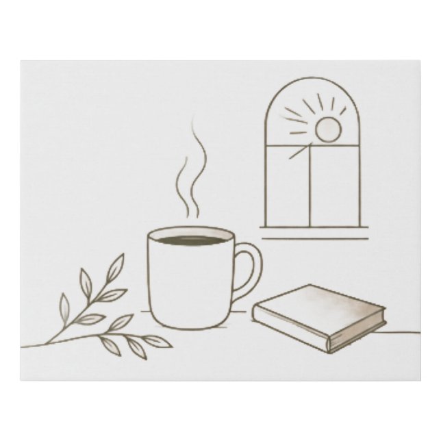 Coffee Moment Canvas Print (Front)