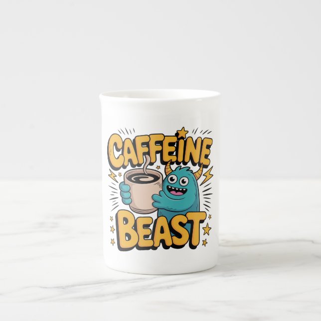 Coffee Monster Bone China Mug (Front)
