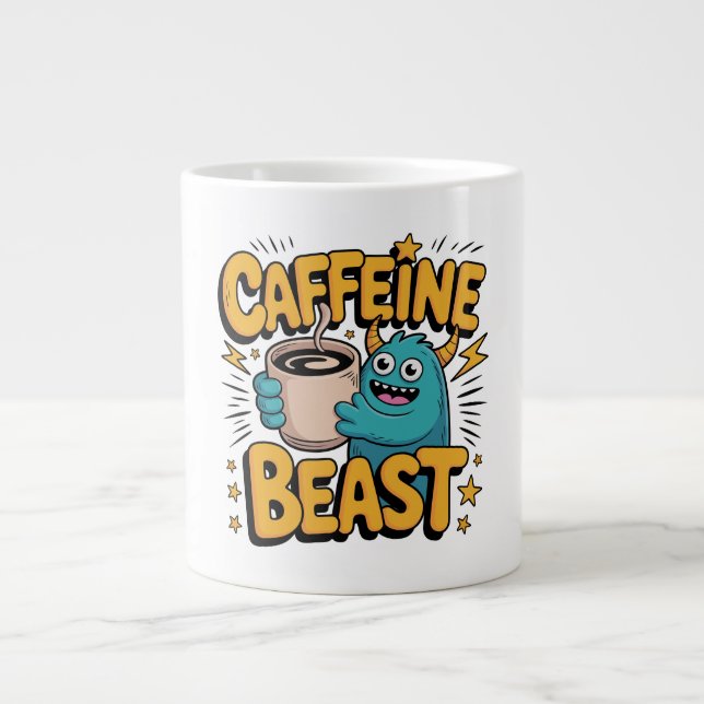 Coffee Monster Giant Coffee Mug (Front)