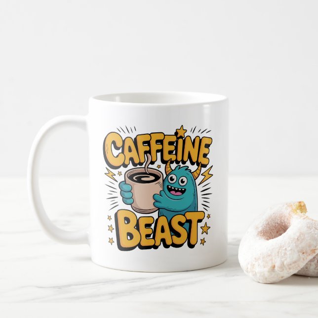 Coffee Monster Mug (With Donut)