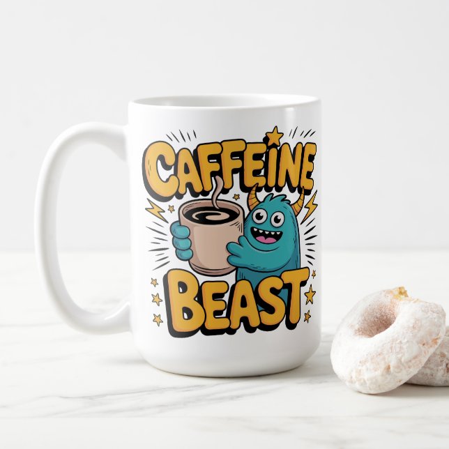 Coffee Monster Mug (With Donut)