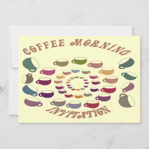 Coffee Morning Invitation Card