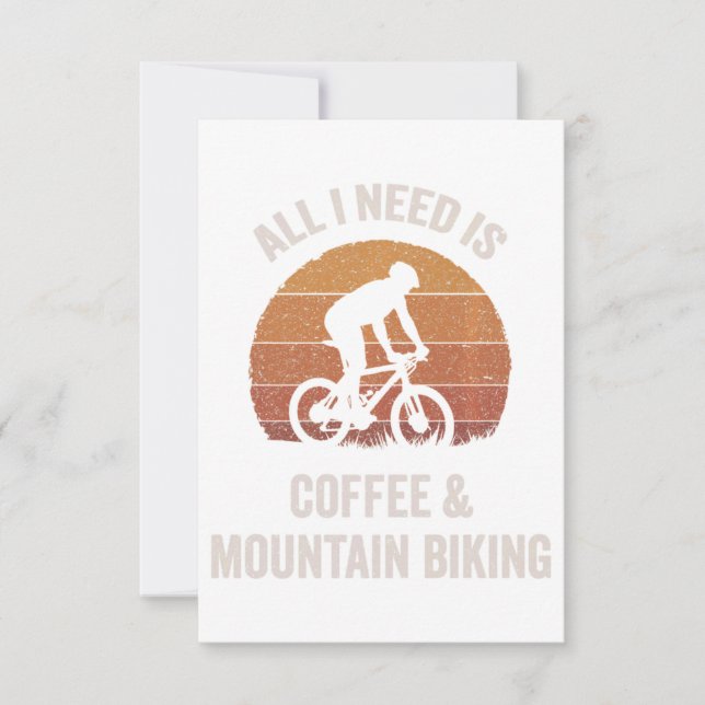 Coffee & Mountain Biking Vintage Downhill Bike (Front)