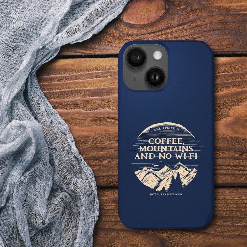 Coffee Mountains Wi_Fi Funny iPhone 15 Case