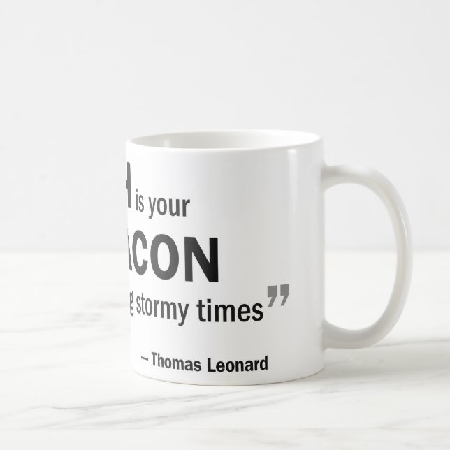 Coffee mug - 'A coach is your beacon...' (Right)