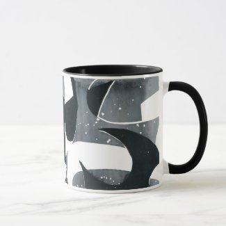 Coffee Mug - Abstract Design, 'Blades'
