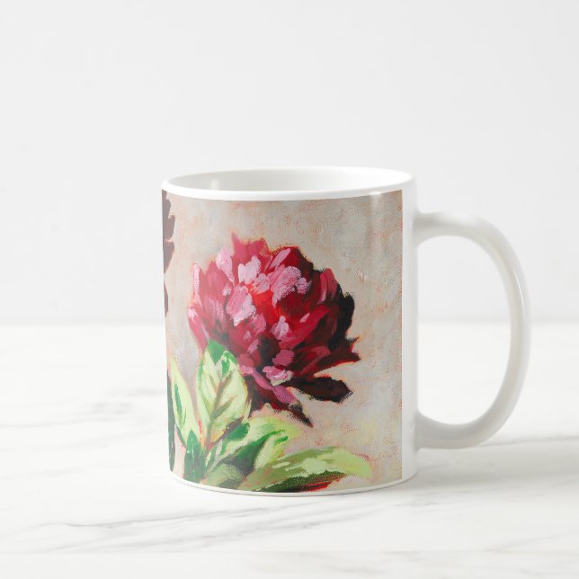 Coffee Mug - 'Afternoon Peonies' (Right)