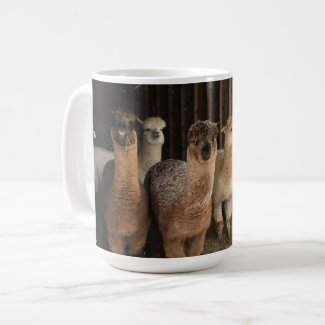 Coffee Mug - Alpacas in the Snow