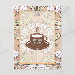 Coffee Mug Art Postcard