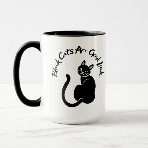  Coffee Mug _ Black Cats Are Good Luck