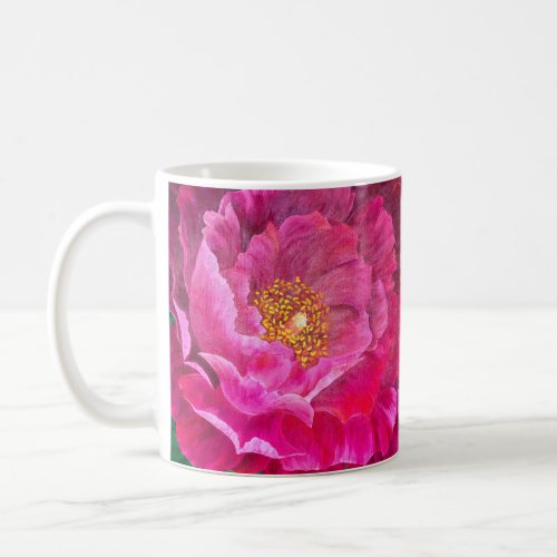 Coffee Mug _ Bright Pink Cactus Flower