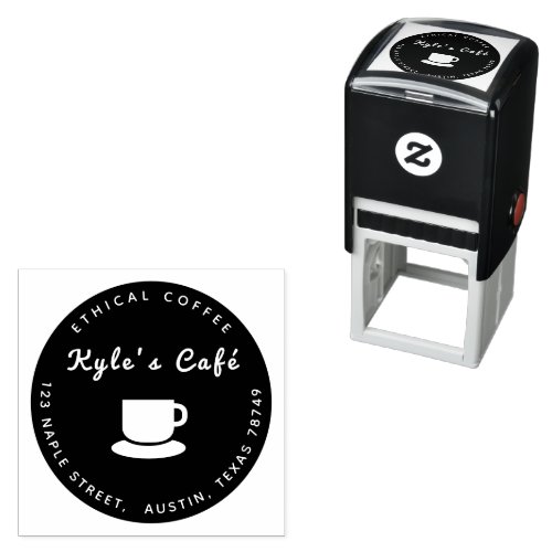 Coffee mug cafe self_inking stamp