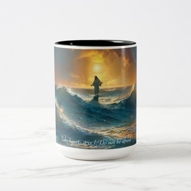 Coffee Mug Christian, "Do not be afraid" (Center)