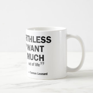 Coffee mug - 'Coaching is worthless to...'