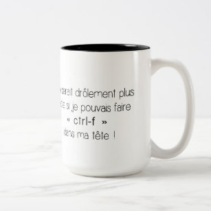 Coffee mug - ctrl-f (French)