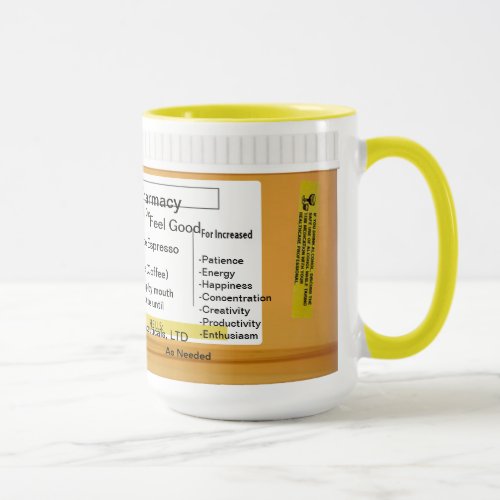 Coffee Mug Customizable Prescription RX