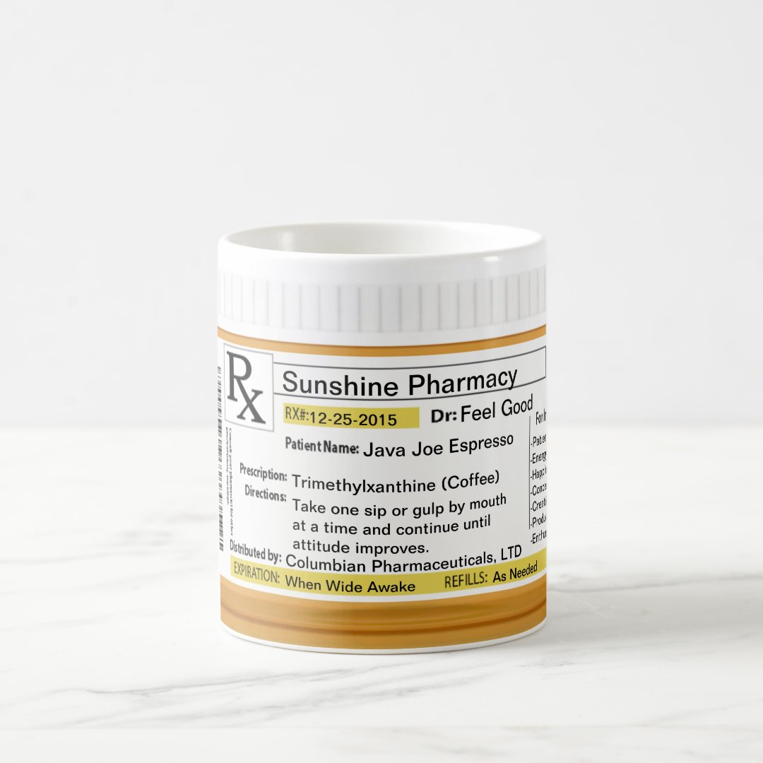 Coffee Mug Customizable Prescription RX Zazzle