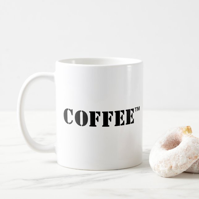 Coffee™ Mug (Customize It!) (With Donut)