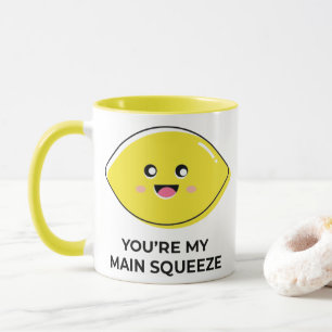 Coffee Mug Cute Design Lemon Squeeze Tea Cup