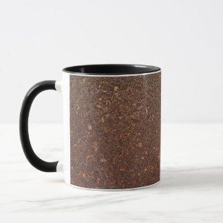Coffee Mug designed with Coffee Grounds