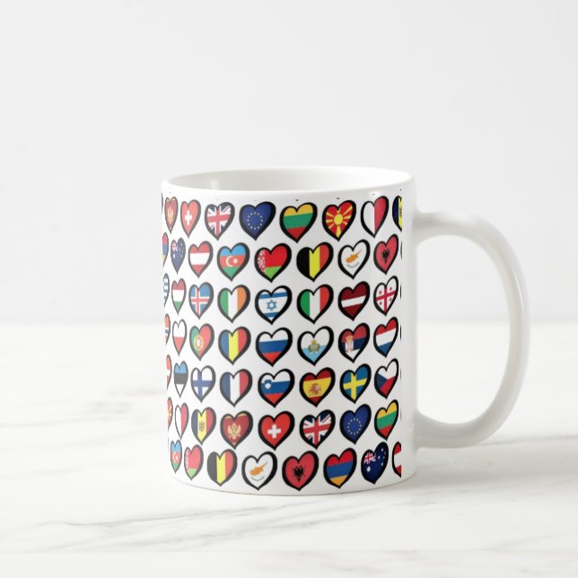 Coffee Mug Eurovision Flags Accent Coffee Mug 11oz (Right)