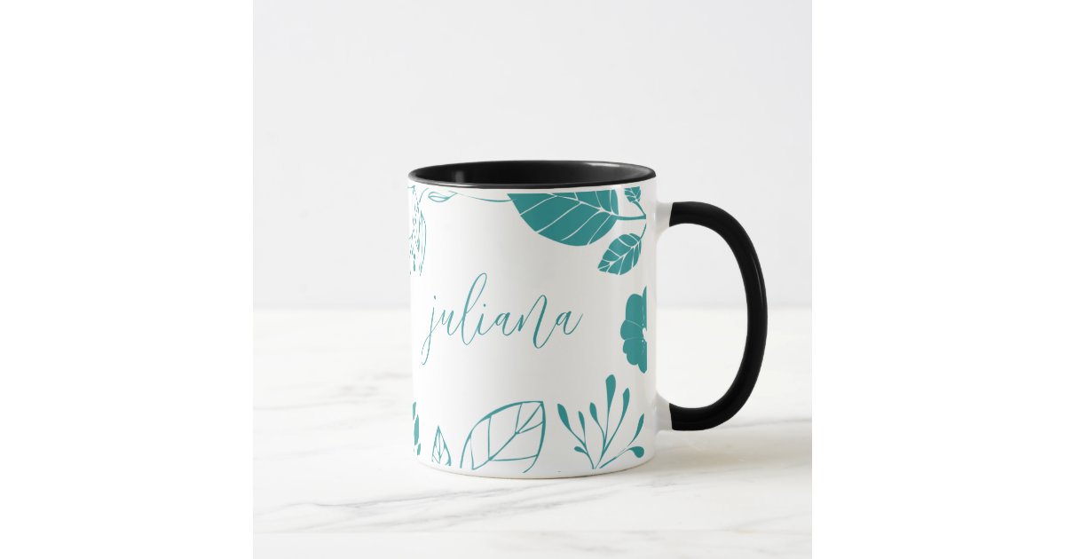 Coffee Mug: Floral Infusible Ink Mug Design