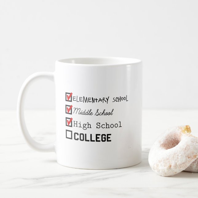 Coffee mug for the college student (With Donut)