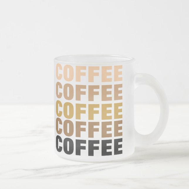 COFFEE mug (frosted glass) (Right)