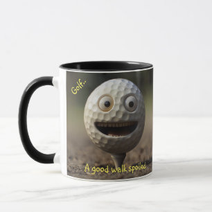 Coffee Mug Golfers, "A good walk spoiled"
