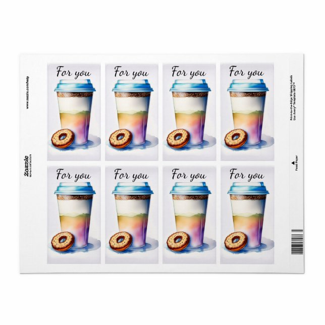 coffee mug label (Full Sheet)