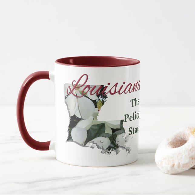 Coffee Mug - LOUISIANA (With Donut)