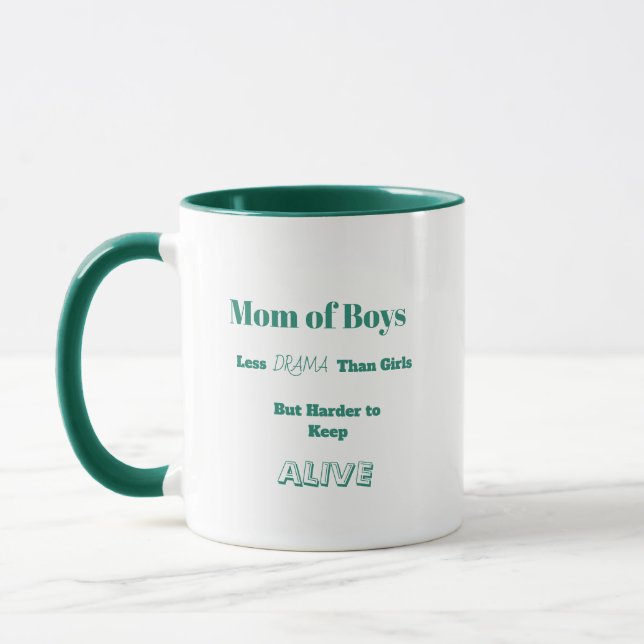 Coffee Mug--Mom of Boys Mug (Left)