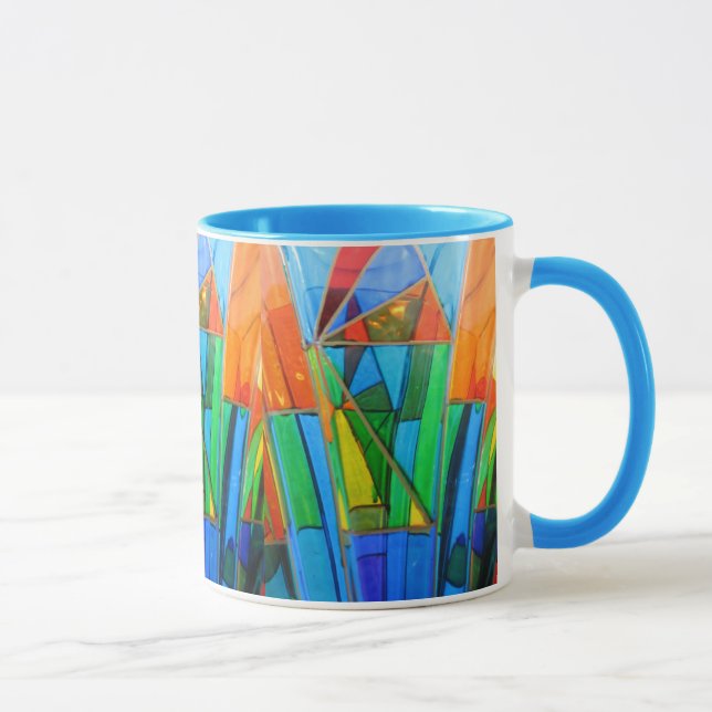 Coffee Mug--Murano Glass Orange Mug (Right)