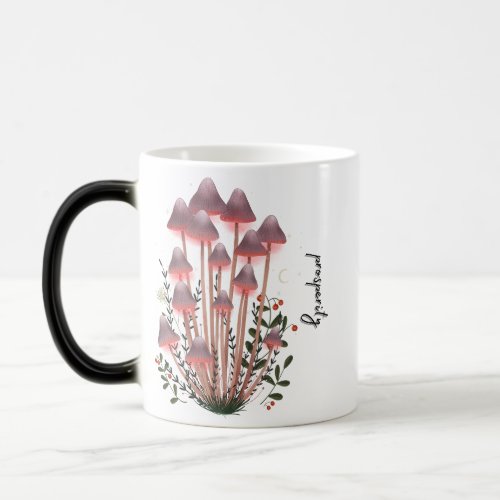 Coffee mug mushroom theme