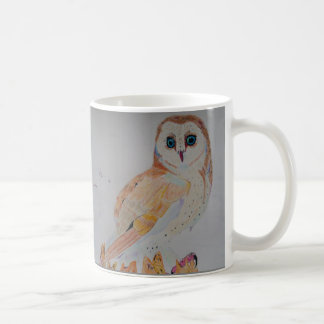 coffee mug owl out enjoying the winter