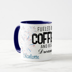 Coffee Mug Patriotic 4th of July Custom Name