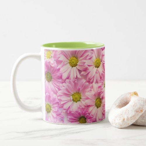 Coffee Mug _ Pink Gerbera Daisies