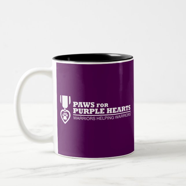 Coffee Mug - Purple w White Logo (Left)